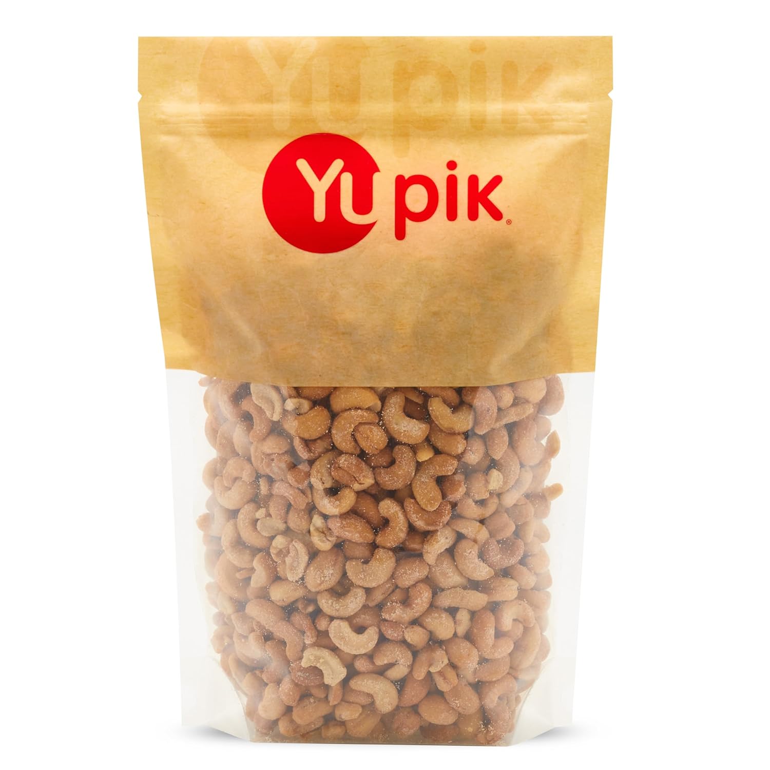 Yupik Roasted Salted Whole Cashews, 2.2 lb (35.2 oz), Gluten-Free, Kosher, Vegan, Seasoned Nuts, Lightly Coated with Salt, Source of Protein & Iron, Crunchy, Savory Snacks