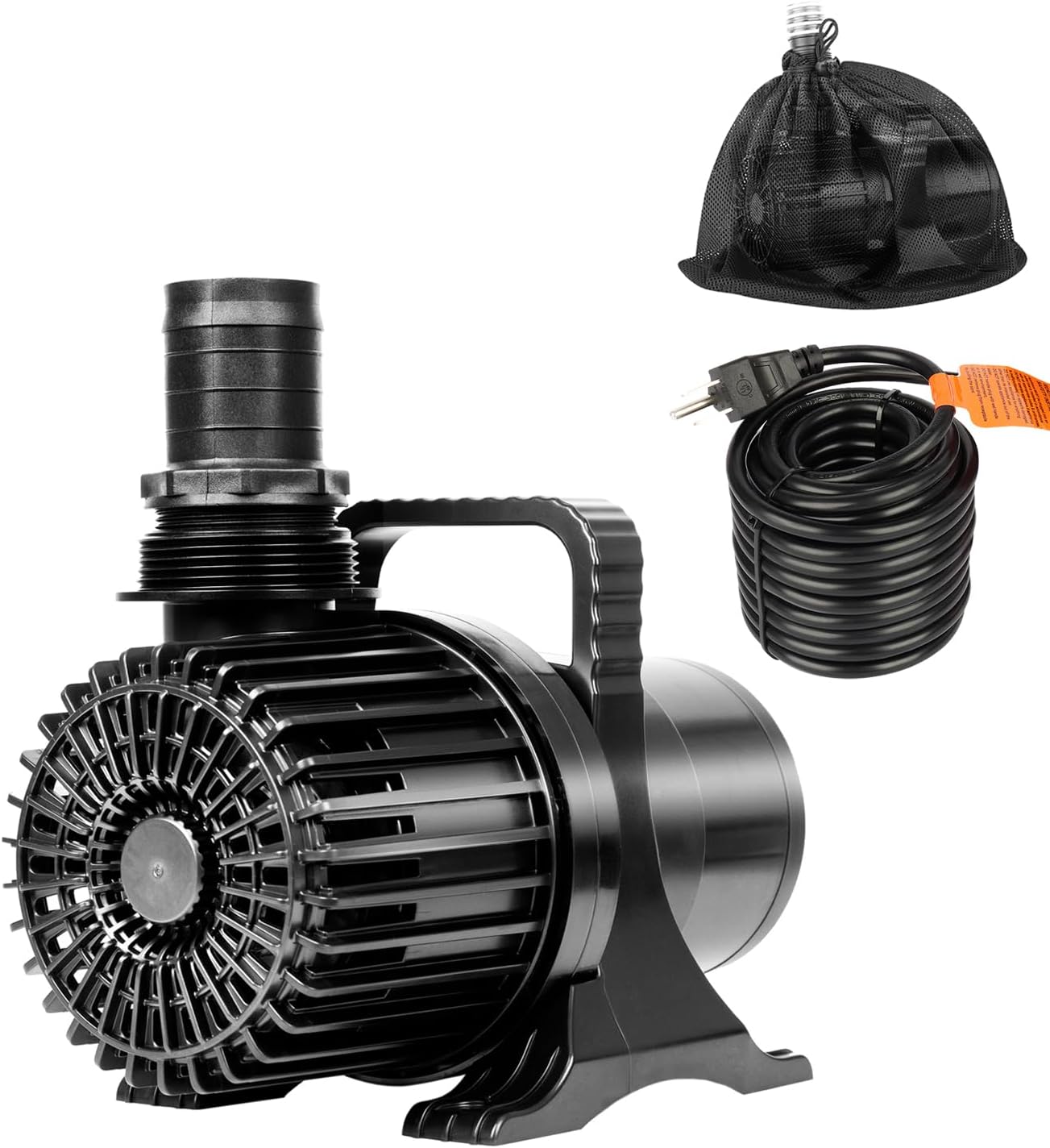 Outdoor Large 9300gph-620W 32.8FT Pond Water-fall & Kio Fish Fountain-s &Garden Pump Submersible IPX8: Long 32.8FT Cord Smart-er & Quieter Duck & Yard &Patio Ponds Pumps, 1 Barrier Pump Bag