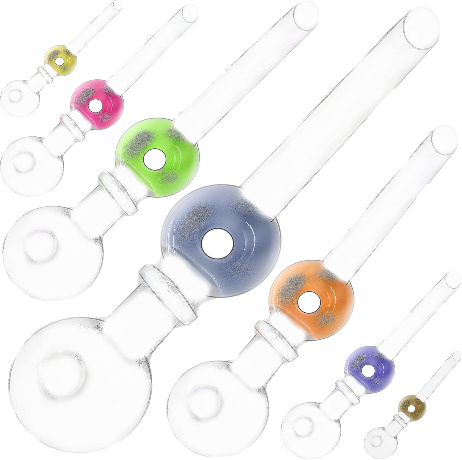 INTERNATIONAL BRANDS EXCESS STOCK TRADING U.K. I BEST U.K Glass Oil Pipe IBEST Jumbo Narrow Tube Nector Smoking Pipes Nicotine Free