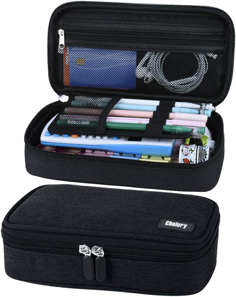 Large Capacity Pencil Case Big Pencil Bag High Storage Pen Case Pouch Stationery Organizer Makeup Bag for Boys Girls Teen College Students School Adults & Office Supplies