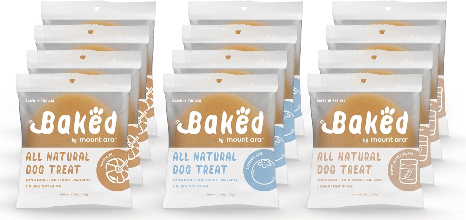 chill Baked Human Grade All Natural Dog Biscuits 1.75 Oz Bulk Cookies for Dog, Peanut Butter Dog Treats, Individually Wrapped Dog Treats, Healthy Dog Treats (Pack of 24 Cookies)