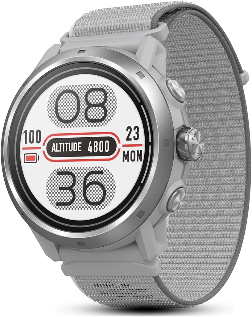 COROS APEX 2 Pro Outdoor GPS Watch, 1.3" Sapphire Titanium, 24-Day Battery Life, Dual-Freq GPS, On-Wrist Navigation, Offline Maps, Heart Rate Monitor, Track Sleep, Running, Biking, Climbing-Grey
