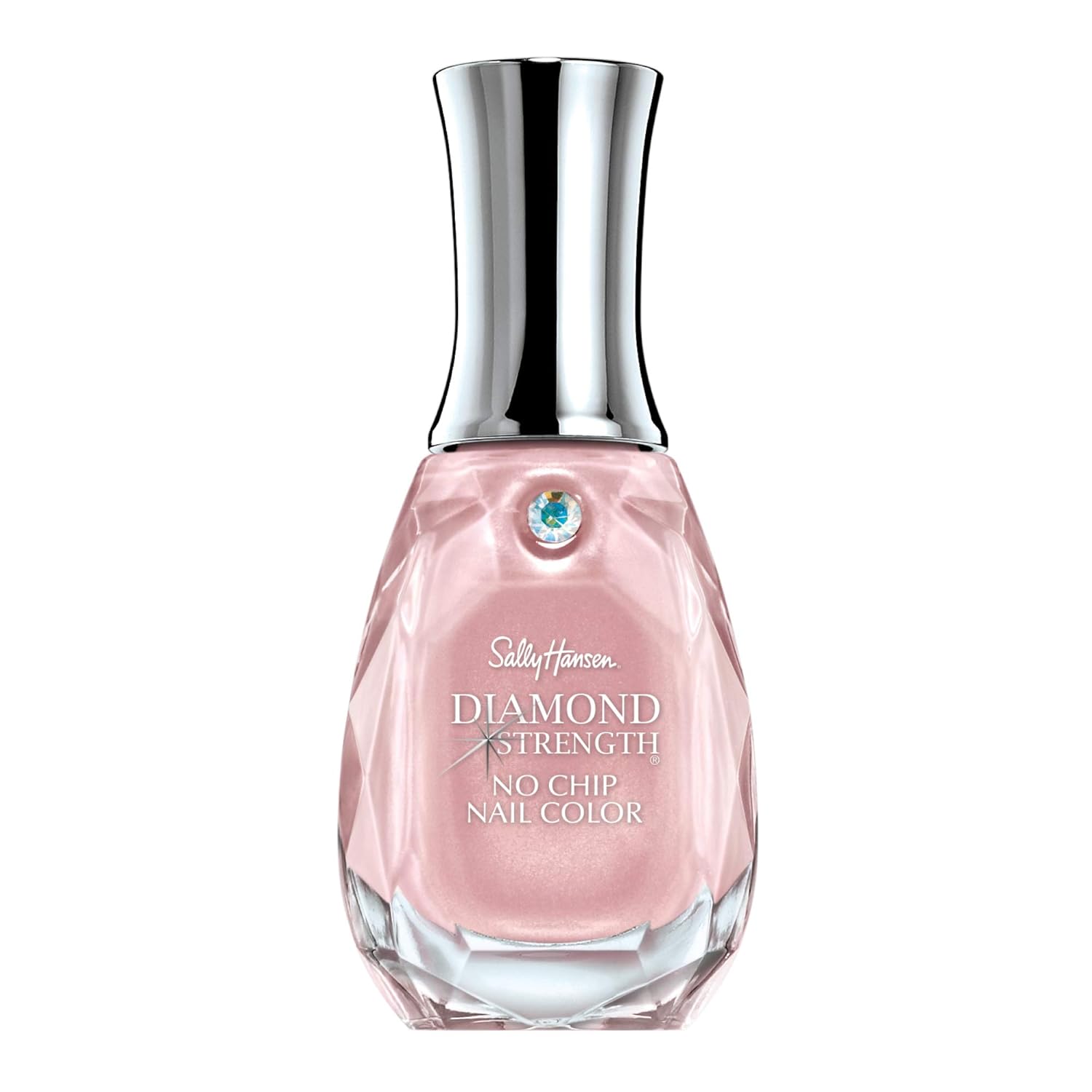 Sally Hansen Diamond Strength, Champagne Toast, Nail Growth, Protective Layer, Sheer, Shimmery Pink Nail Polish