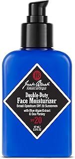 Jack Black Double-Duty Face Moisturizer – SPF 20 Sun Protection, Long Lasting Hydrating Skincare, Lightweight Moisturizer, Men’s Facial Moisturizer
