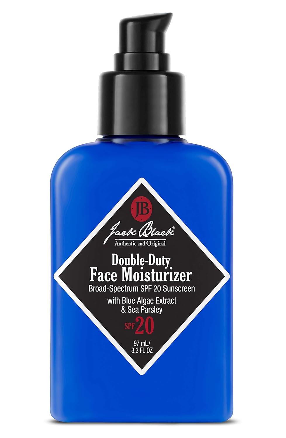 Jack Black Double-Duty Face Moisturizer – SPF 20 Sun Protection, Long Lasting Hydrating Skincare, Lightweight Moisturizer, Men’s Facial Moisturizer