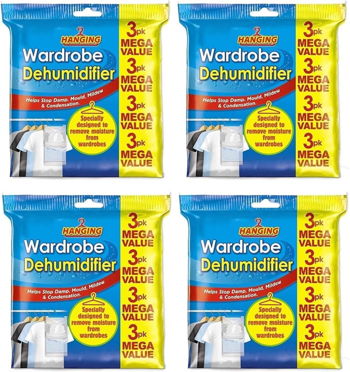 151 Products LTD 12 x Wardrobe Dehumidifier