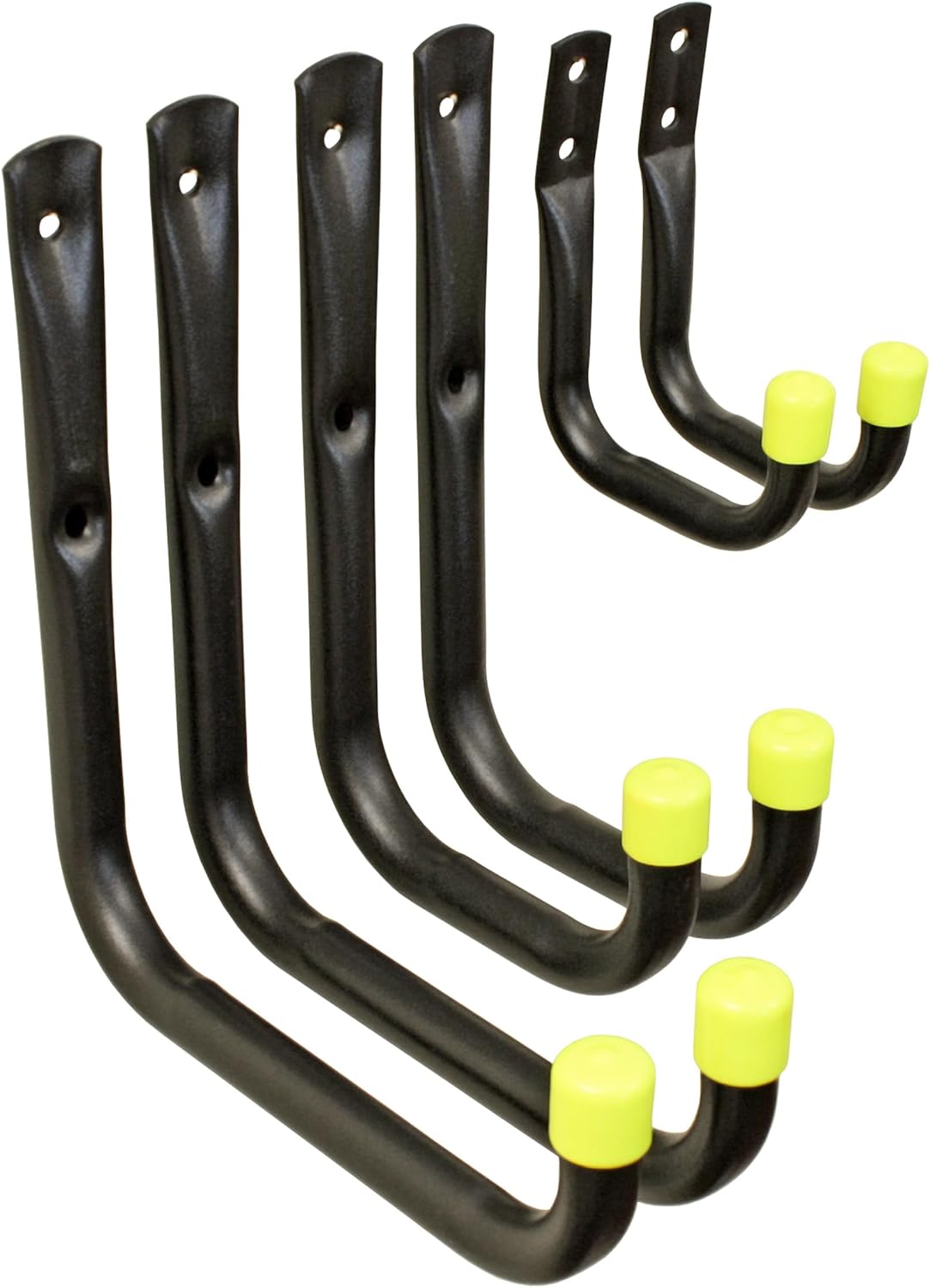 Keypak Universal Heavy Duty Garage Storage Hooks Set, 30kg Load Capacity per Hook (6 Pack)