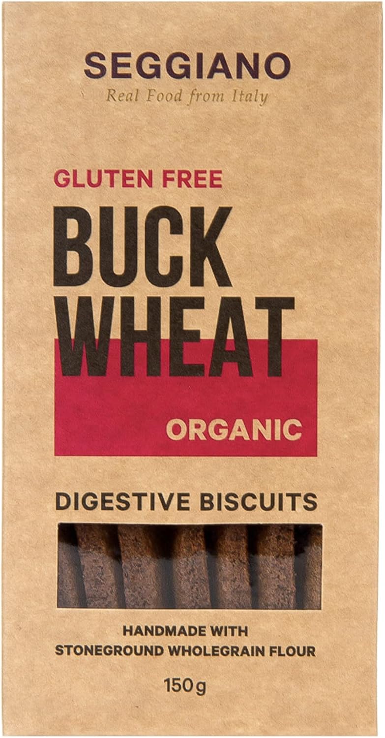 Seggiano Organic Buckwheat Digestive Biscuits, 150 g, Pack of 1