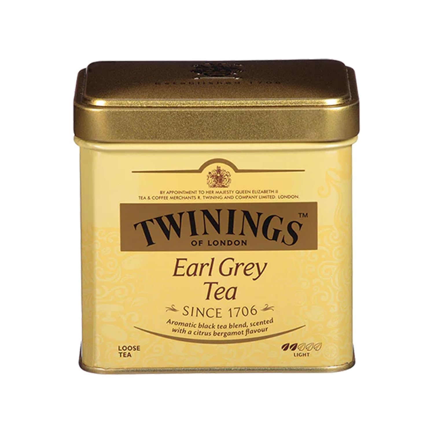 Twinings Earl Grey Loose Black Tea Tins, 7.05 Ounce Tins (Pack of 6), Flavoured with Citrus and Bergamot, Caffeinated, Enjoy Hot or Iced
