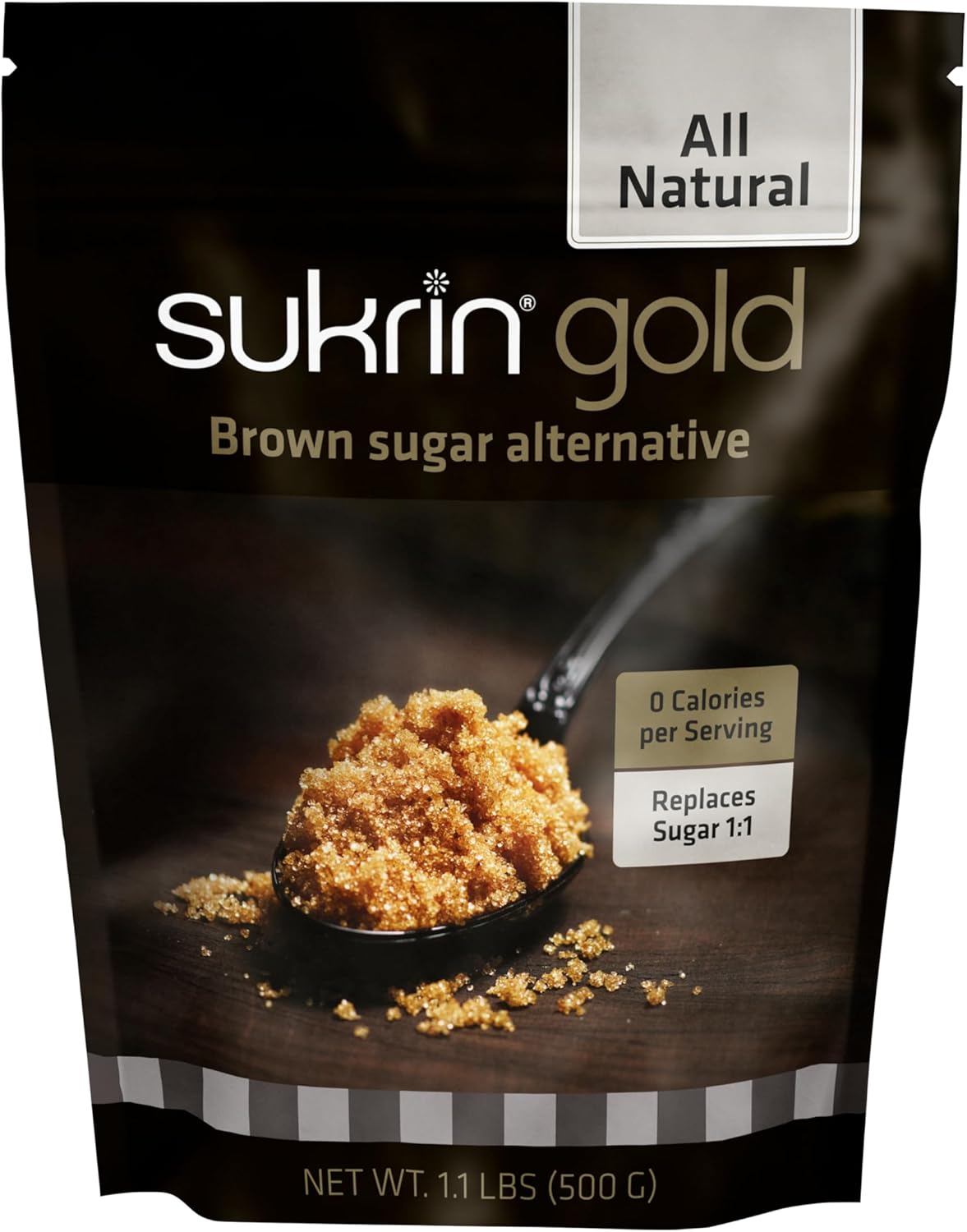 Sukrin Gold All Natural Stevia Sweetener Brown Sugar Alternative 500 g