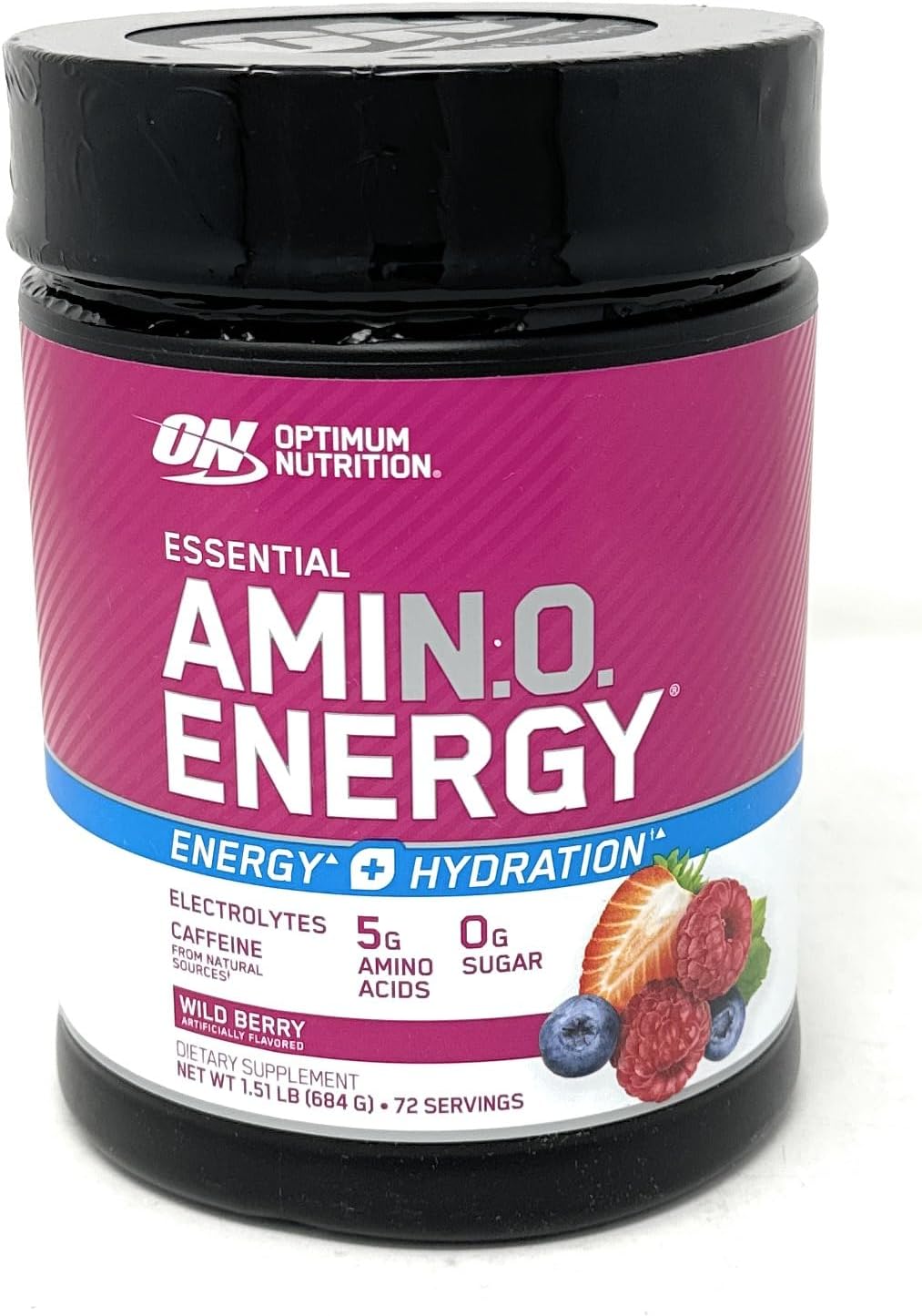 Optimum Nutrition Amino Energy + Hydration Wild Berry 72 Servings
