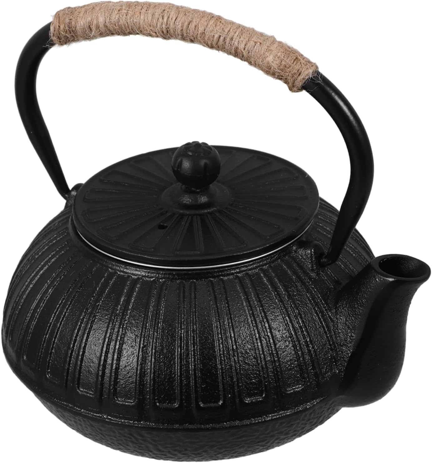 JECOMPRIS Japanese Style Cast Iron Teapot with Tea Infuser Vintage Kettle for Brewing Elegant Kitchen Accessory Design for Tea Lovers