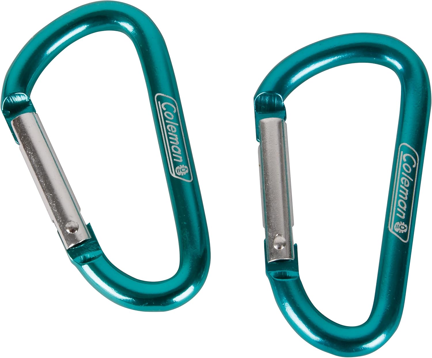 Coleman Deluxe Carabiner Links (2-Pack), Durable Carabiner Clips for Clipping Tools, Keys, & Gear, Supports up to 75lbs, Color May Vary