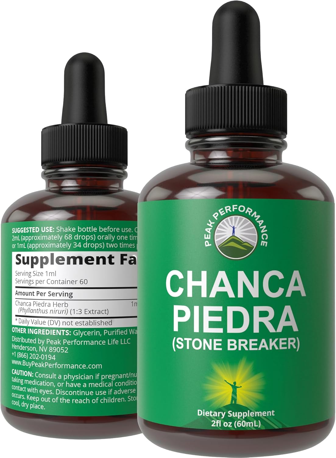 Chanca Piedra Liquid Drops. Stone Breaker - Advanced Kidney Stones Dissolver & Gallbladder Cleanse Support Supplement. USA Tested Chanca-Piedra Stonebreaker. Sugar Free, Gluten Free, Herbal Tincture