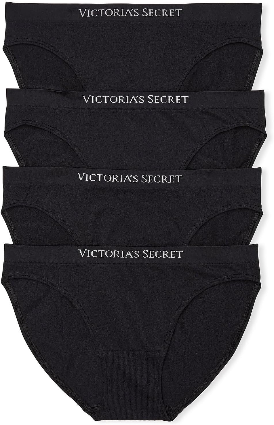 Victoria's Secret Women's Seamless Bikini Underwear, Moderate Coverage Panties for Women, Multi Pack (XS-XXL)