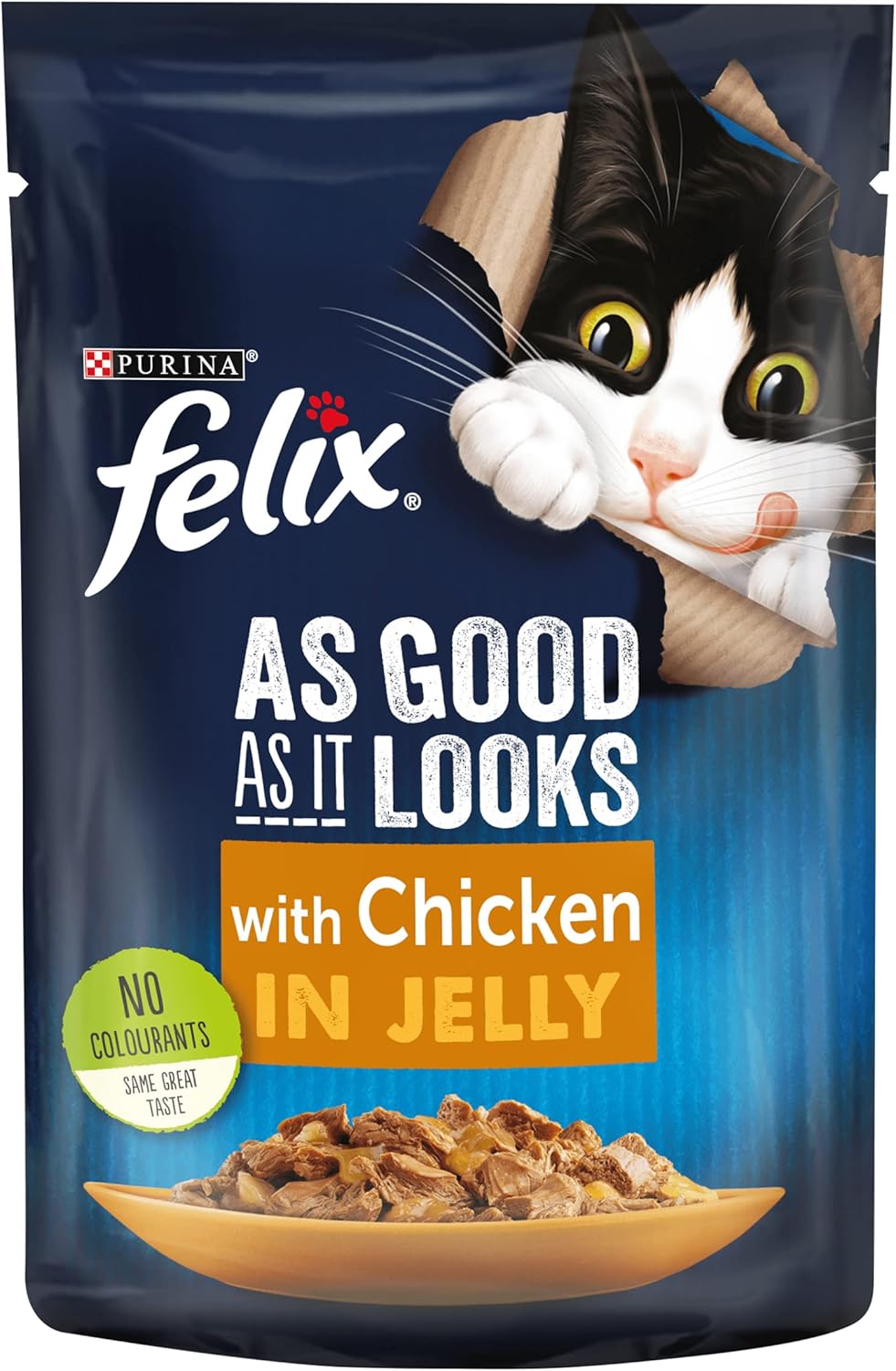 Felix As Good As It Looks Cat Pouches Chicken In Jelly 100g (20 Pouches)