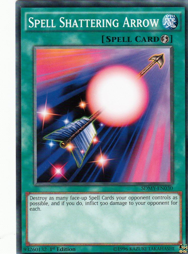 YuGiOh - SDMY-EN030 1st Ed Spell Shattering Arrow common card