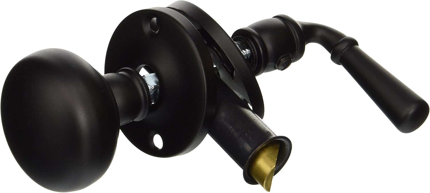 Deltana SDL980U19 Storm Door Latch with A Round Rose 7/8-Inch to 1-3/8-Inch Door Thickness