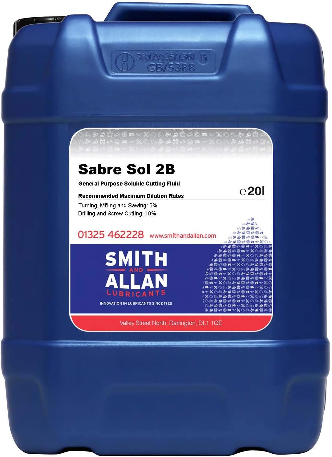 Smith & Allan Sabre Sol 2B Soluble Cutting Oil : Size - 20LT