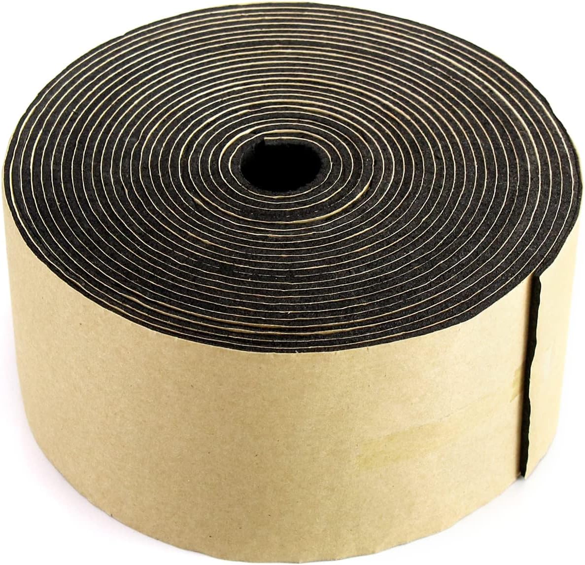 QWORK Pipe Wrap Insulation - Heat and Cold Pipe Insulation, Fiberglass-Free Material, 3" x 1/8" x 25ft
