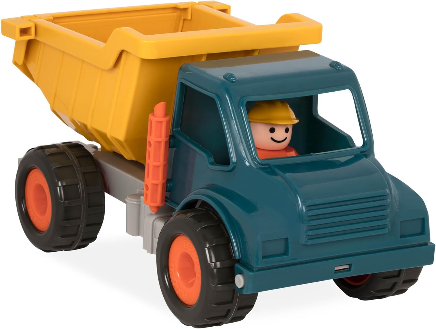 Battat – Yellow Dump Truck – Classic Toddler Trucks – Kids Construction Toys – Soft Rubber Wheels – 18+ Months – Dump Truck