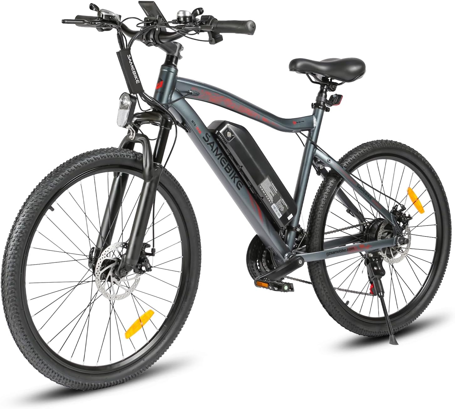 SAMEBIKE 26" Hardtail Electric Bike, 13AH Removable Battery 90KM Range(PAS) &25KM/H Top Speed, SY26 Mountain E-Bike,Fork Suspension Commuter &Outdoor Electric Bicycle for Adults