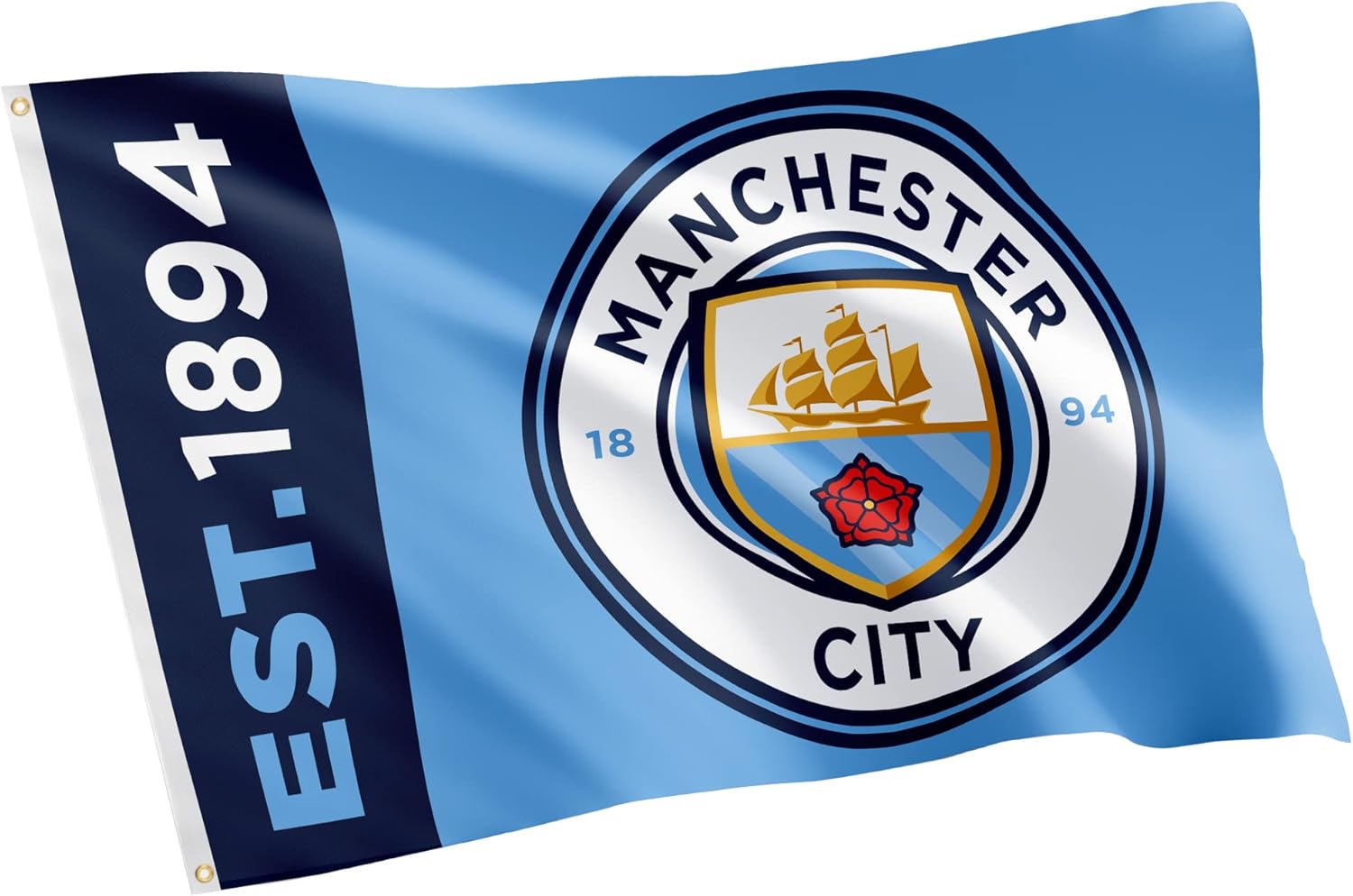 Desert Cactus Manchester City Flag Man City MCFC Football Soccer 100% Polyester Indoor Outdoor 3x5 feet Banner (Flag 5)