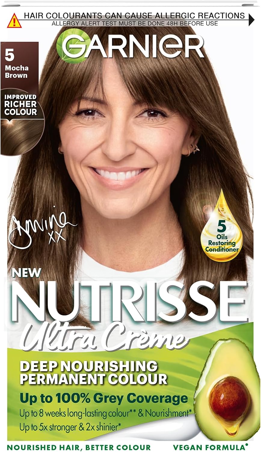 Garnier Nutrisse Ultra Crème Permanent Nourishing Hair Dye, 5 Mocha Brown