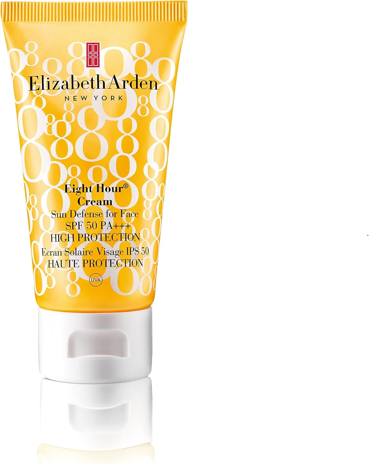 Elizabeth Arden Eight Hour Cream Sun Defense Face Cream SPF50 PA+++, 50ml, High SPF Factor, Broad Spectrum UVA UVB Sunscreen for Face and Body