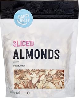 Amazon Brand - Happy Belly Sliced Almonds, 12 ounce (Pack of 1)