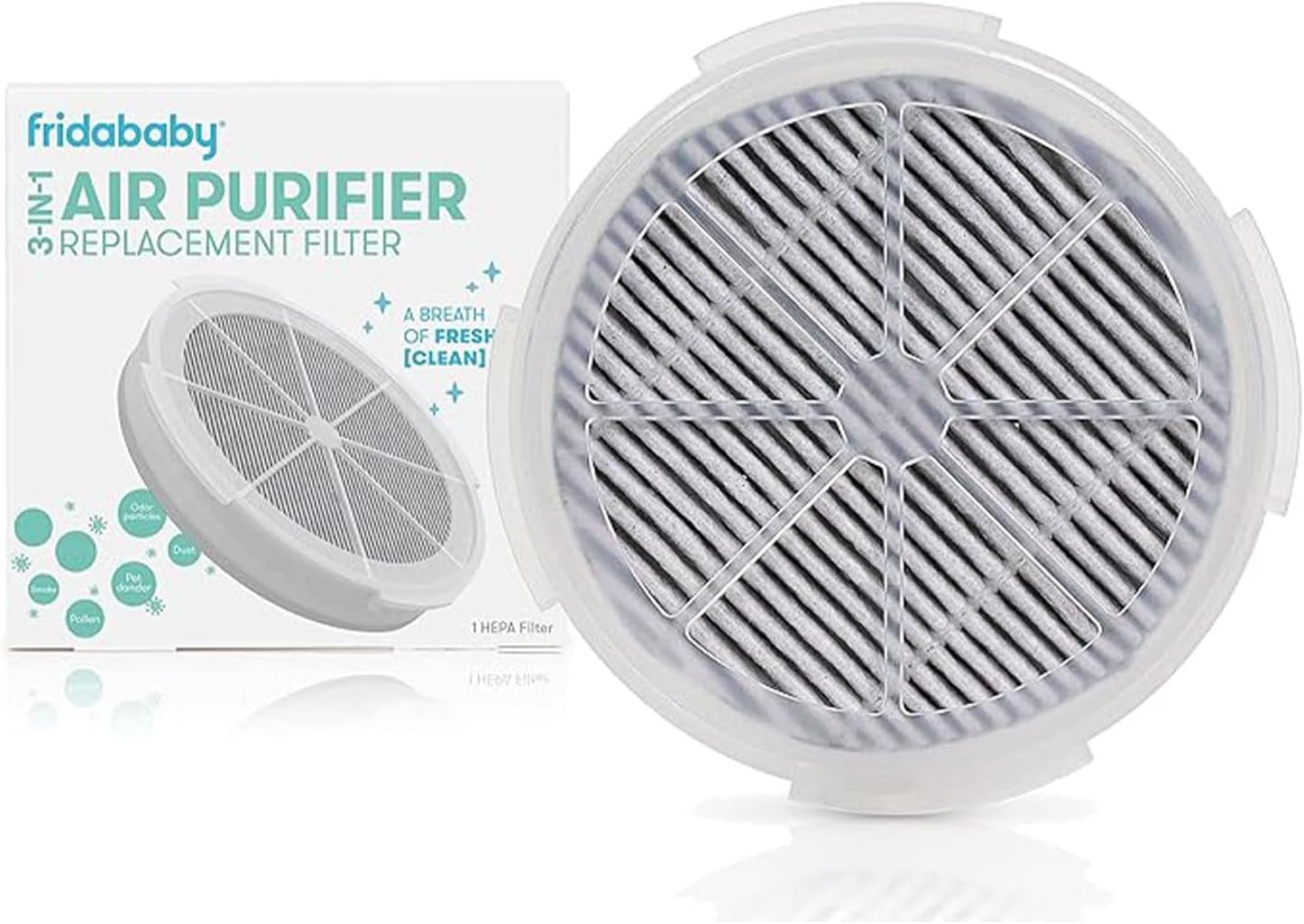 FridaBaby Replacement Filter for 3-in-1 Air Purifier with Activated Carbon Filter to Remove Odors, Air Pollution & More