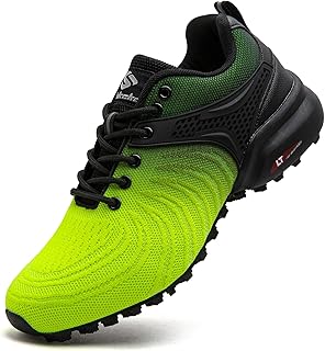Men's Trail Running Shoe Lightweight Breathable Walking Sneakers Outdoor Athletic Running Tennis Training Shoes
