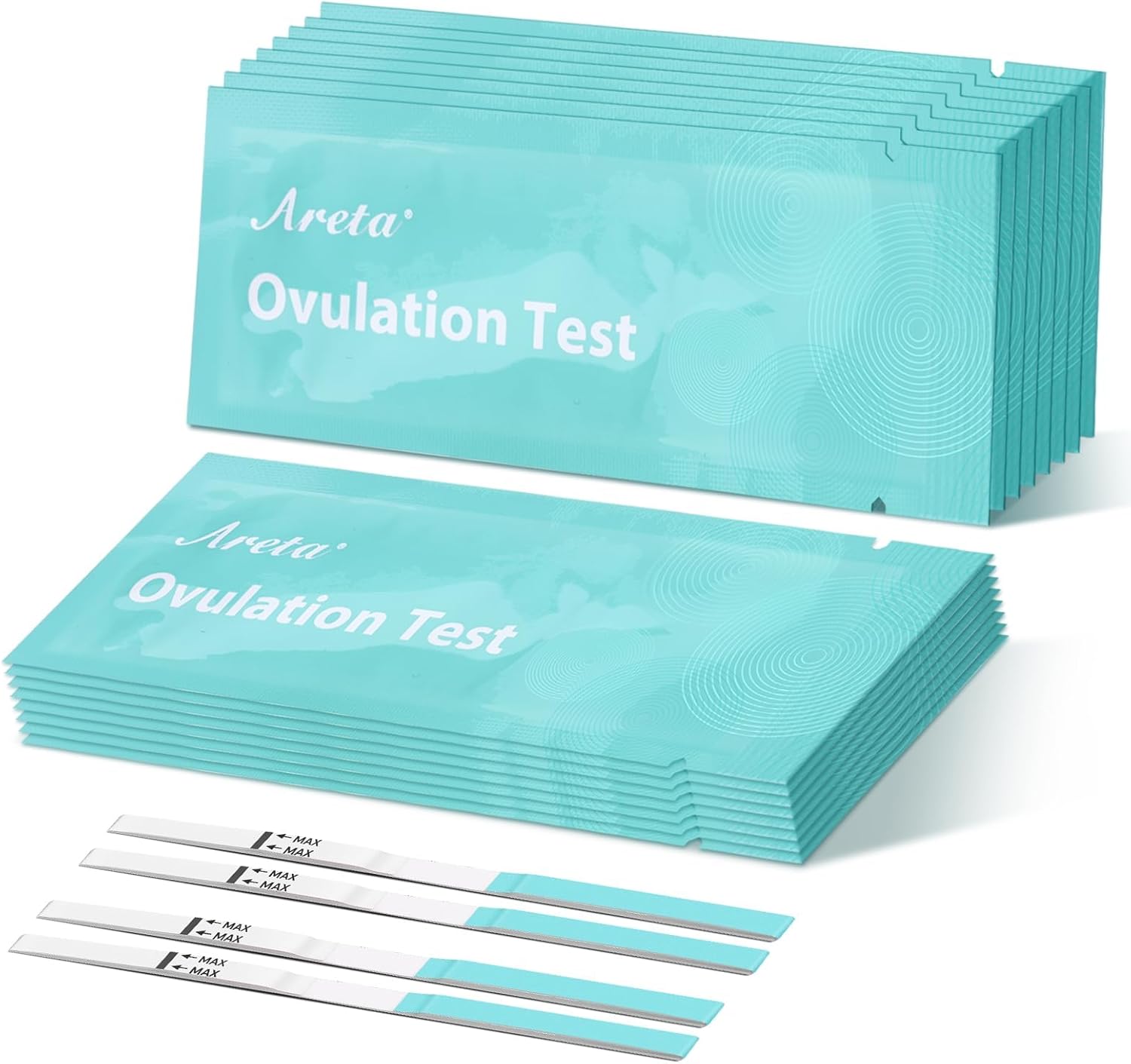 Areta 60 Ovulation Test Strips Kit: Accurate & Reliable for Women | Fast & Convenient Fertility Tracking | High Accuracy Ovulation Test Kit