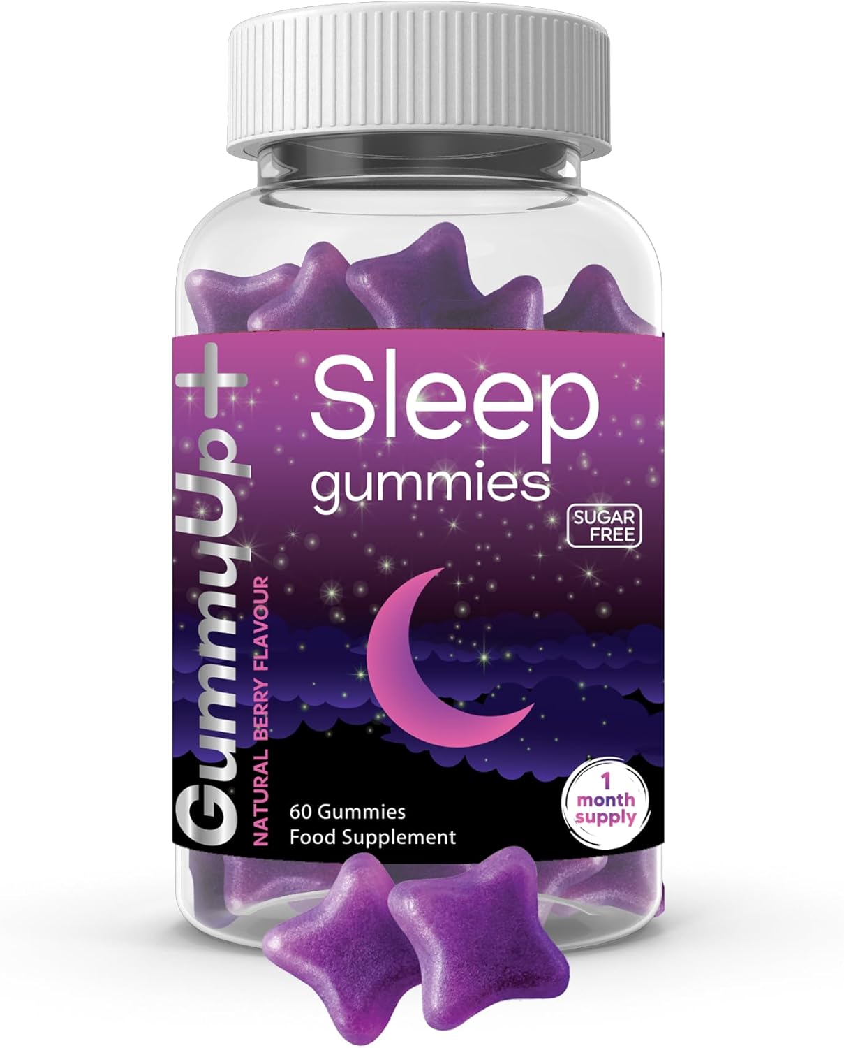 Sugar Free Sleep Gummies x 60 | with Griffonia Seed Extract | Natural Berry Flavoured | Gummy up +