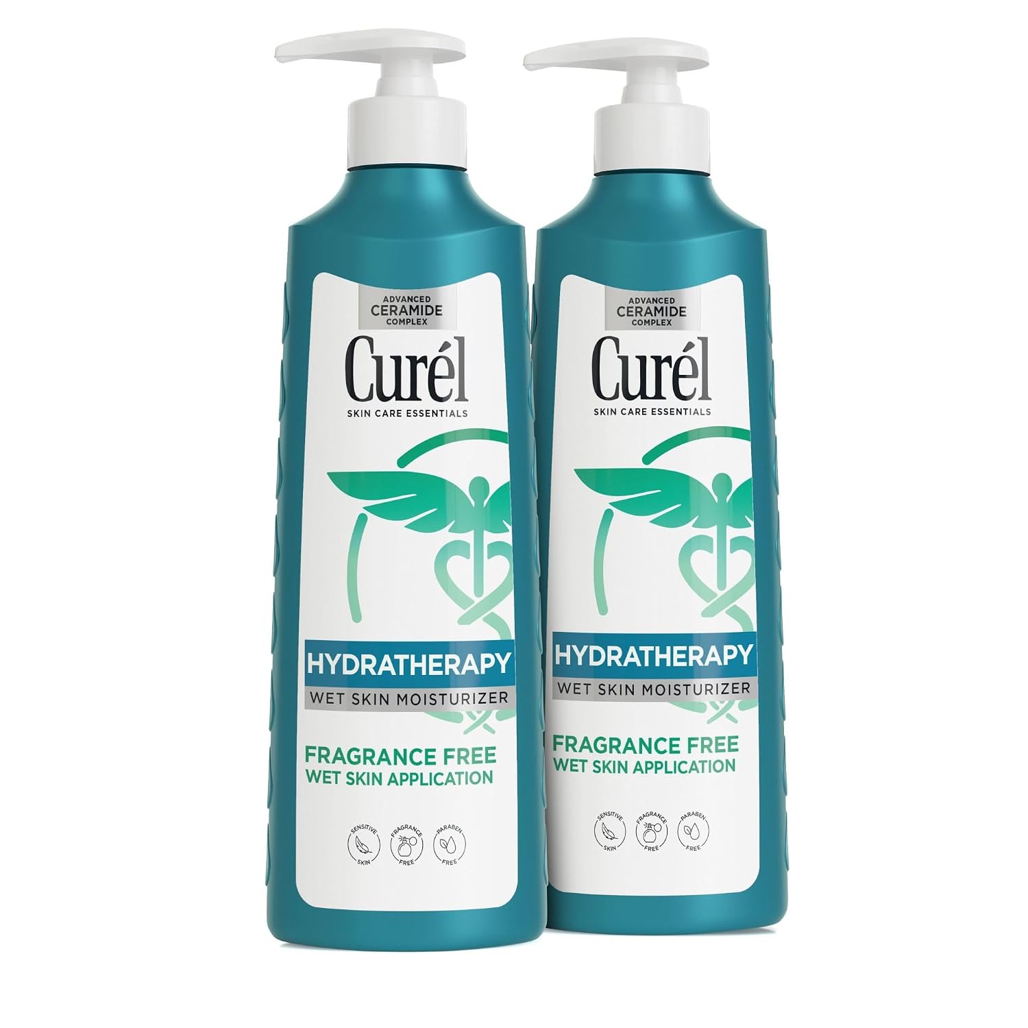 Curel Itch Defense In-Shower Body Lotion, Fragrance Free, 12 fl oz, 2 Pack