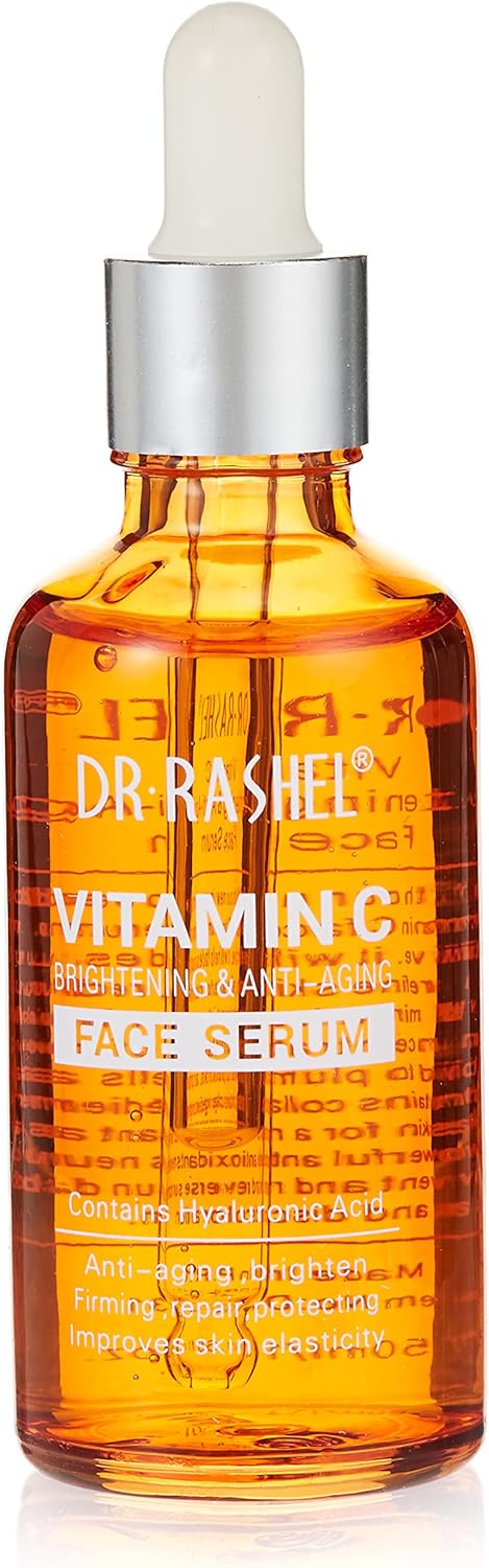 dr rashel Vitamin C Face Serum - Hyaluronic Acid, Brightening, Anti Wrinkle and Anti Aging, Dark Circle, Fine Lines and Sun damage – Restore&Boost Face serum- 1.69 oz