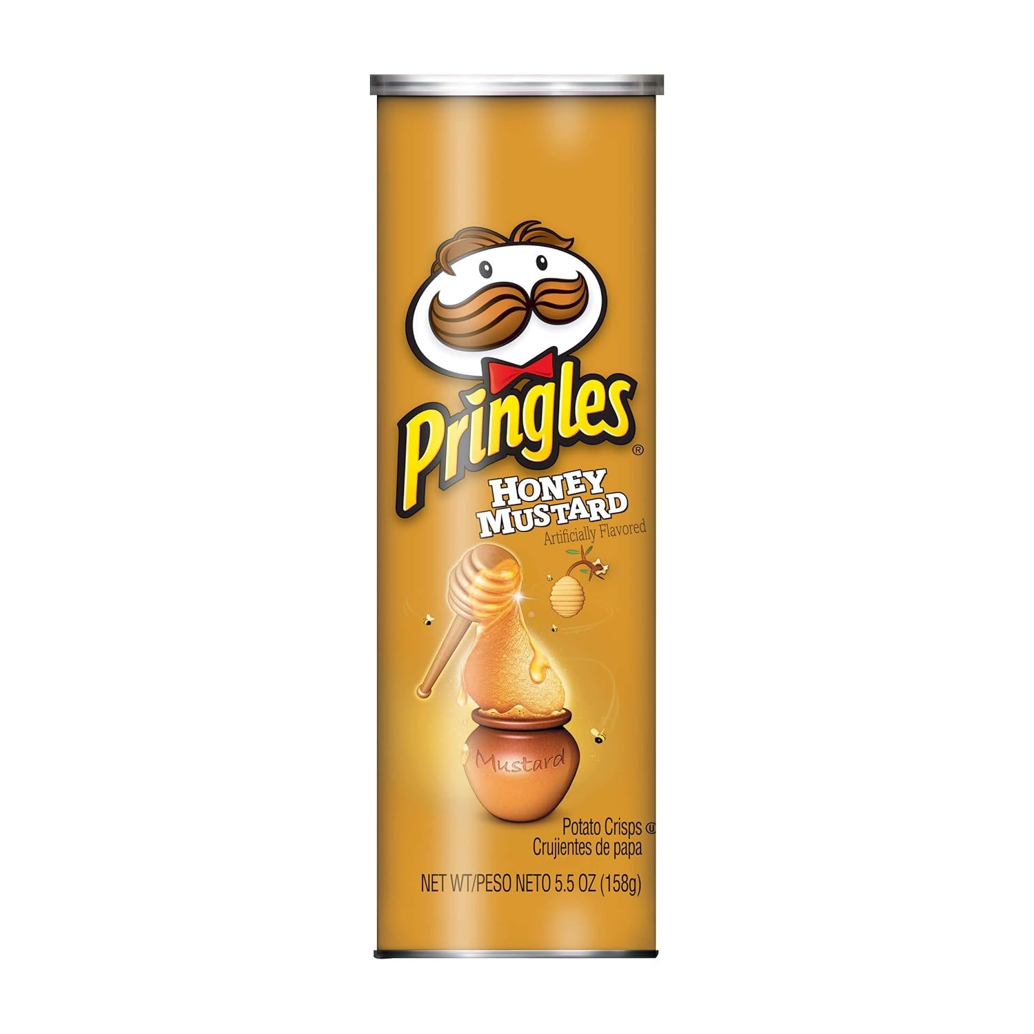 Pringles Potato Crisps (Honey Mustard, 5.5-Ounce Can)