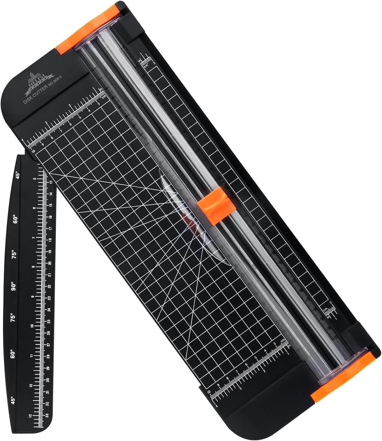 A4 Paper Cutter 12 Inch Titanium Paper Trimmer Scrapbooking Tool with Automatic Security Safeguard and Side Ruler for Craft Paper, Coupon, Label and Cardstock