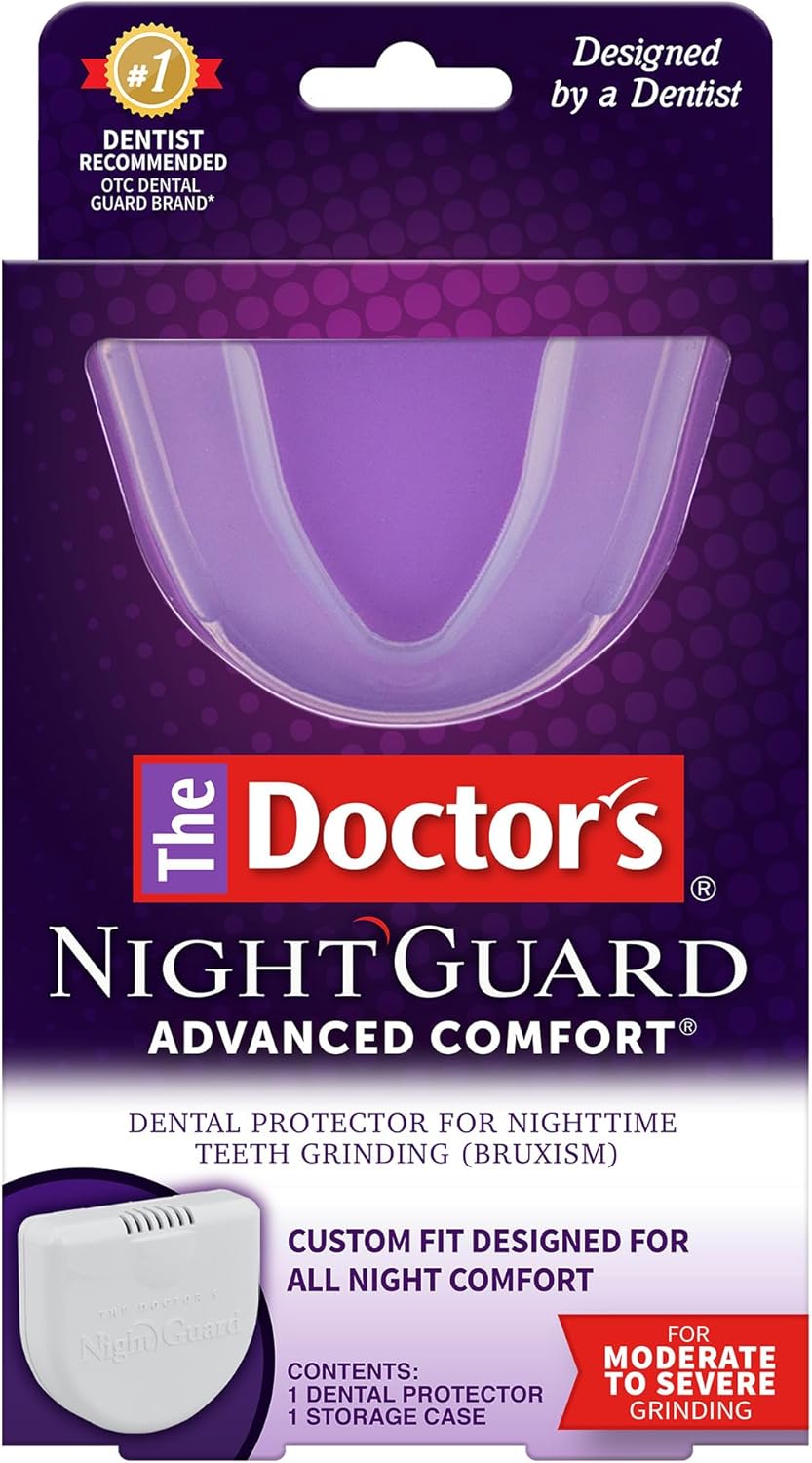 The Doctor's NightGuard, Mouth Guard for Grinding Teeth, Dental Guard for Bruxism, Night Guard for Teeth, 1 Pack