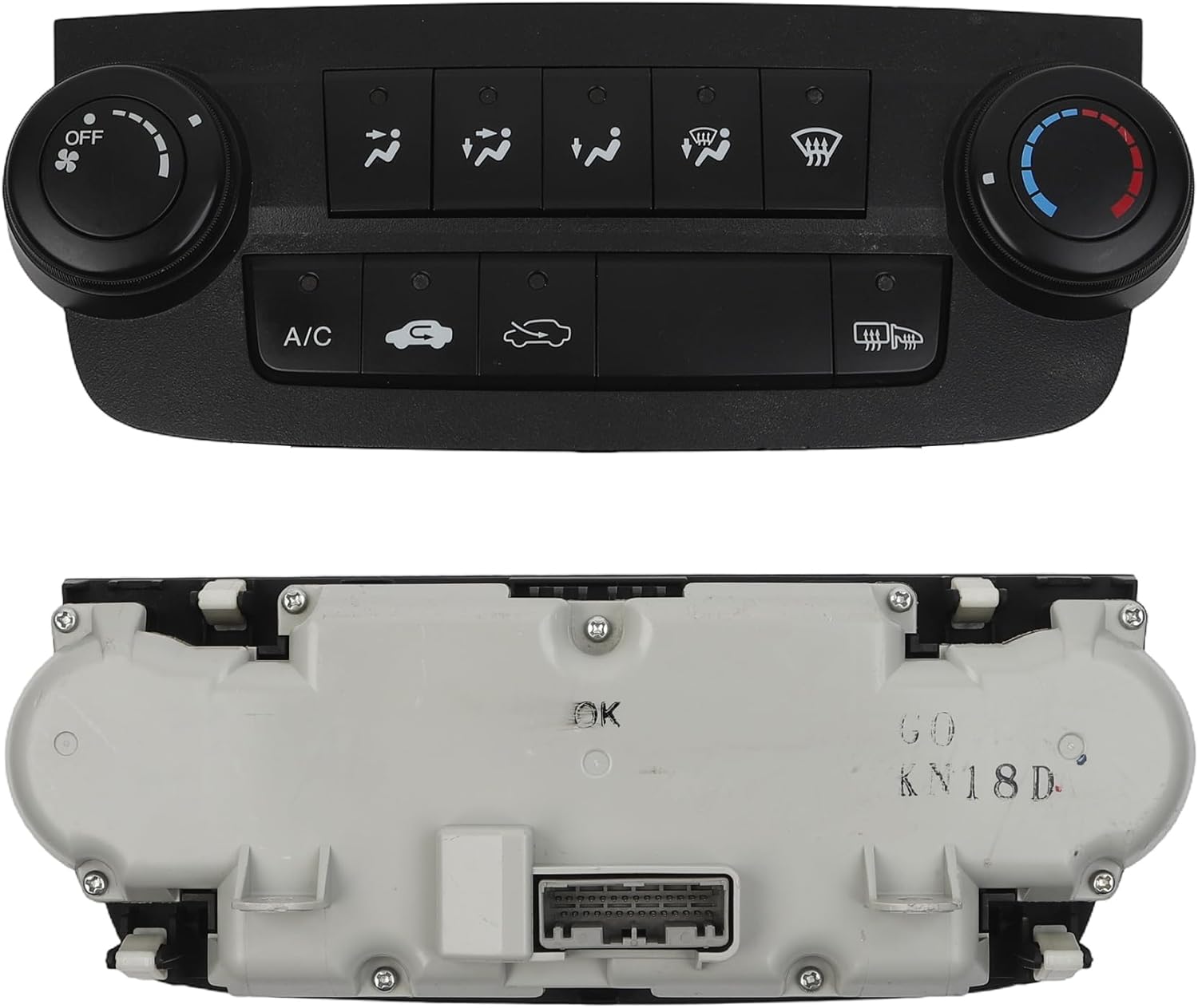 Dasbecan AC Heater Climate Control Module Panel Compatible with Honda CR-V CRV 2007-2011 A/C Air Conditioning Center Dash Switch Unit Replace# 79600-SWA-A5 79500-SWA-A1 (W/Screen)