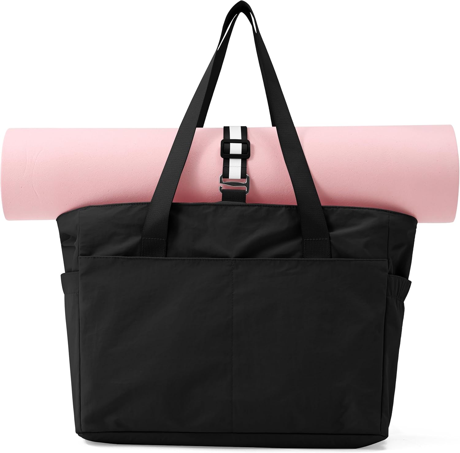 Women's Tote Bag with Zipper - Yoga Nurse Work Laptop Gym Dance Travel Diaper Bag with Compartments Multi Pocket