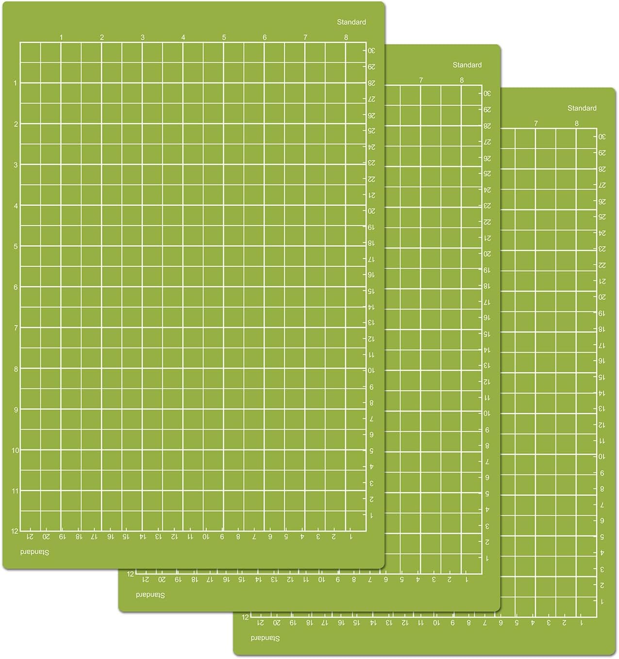 ReArt Standard Grip Mats for Cricut Joy Xtra - 12 x 8.5 Inches Craft Paper Cutting Mat Use with Printer Paper, Vellum, Light Cardstock & More, Sewing and Crafting (3 Packs Standerd)