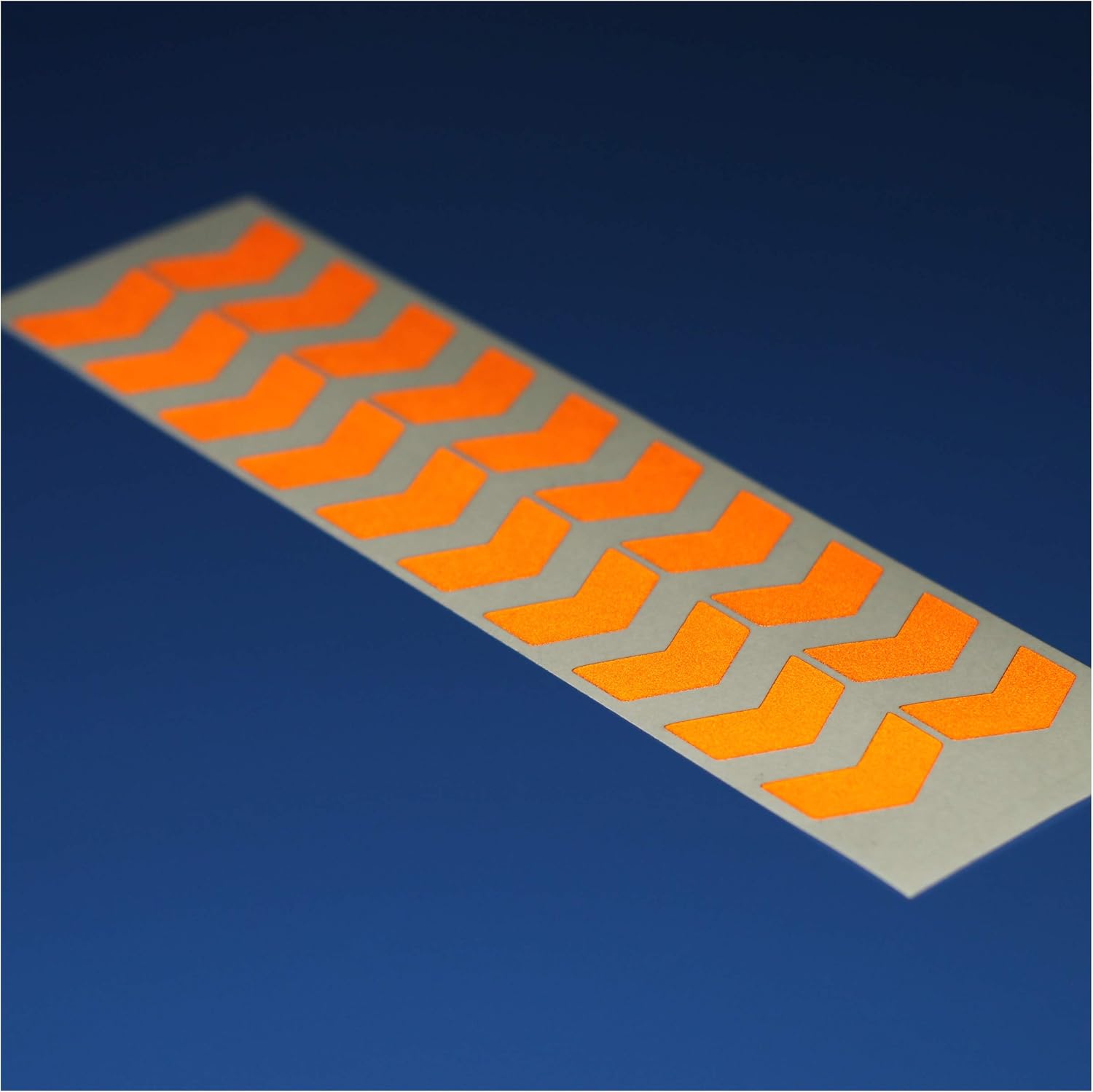 Safe-Tee Reflective Orange 1 INCH Chevron Stickers