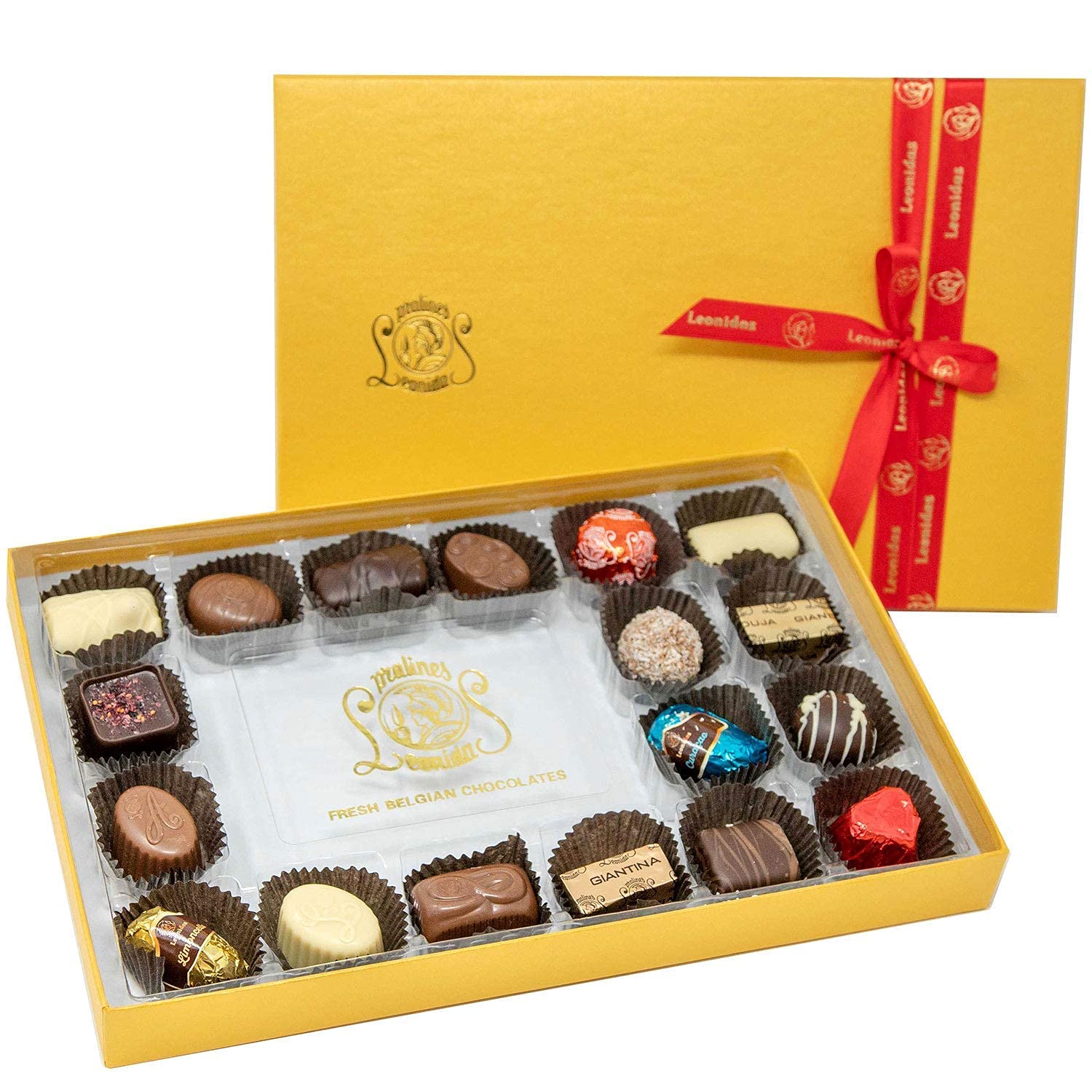 Leonidas Belgian Chocolate Rectangular Gift Box – 18 pcs. – Belgium Assorted Chocolate Rectangular Box Gourmet Gift