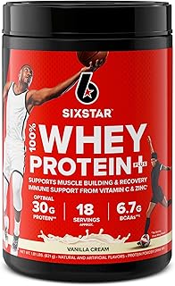 Six Star Elite Series 100% Whey Protein Plus Vanilla Cream 1.8lbs US