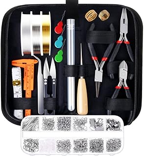 PAXCOO Jewelry Making Supplies Kit with Jewelry Tools, Jewelry Wires and Jewelry Findings for Jewelry Repair and Beading