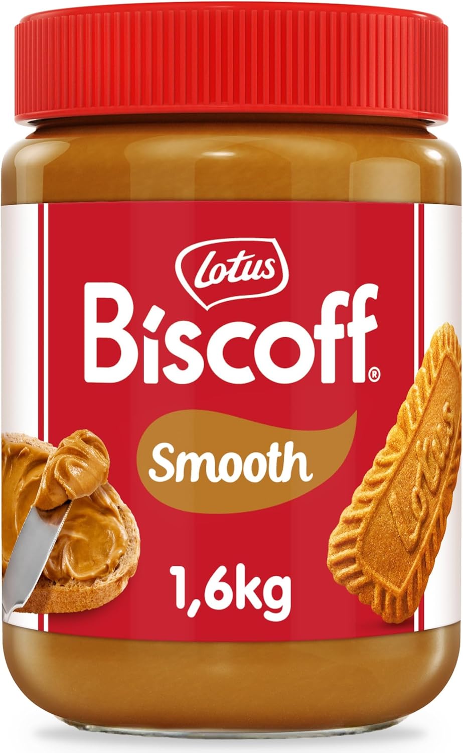 Biscoff - Sweet spread - Smooth - Extra Large Jar - Caramelised biscuit flavor - Vegan - Nut free - No colours or added flavours - 1.6kg