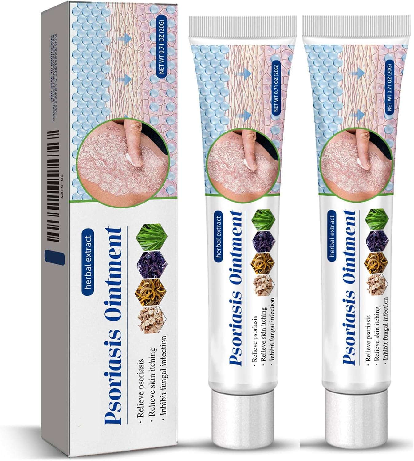 Antifungal Cream,2PCS Anti Fungal Skin Cream,Body Creams for Skin Itching,Fast-Acting Relie,Eczema Creams,Soothing & Hydrating,Anti Fungal Foot,Antifungal Herbal,Quickly Relief