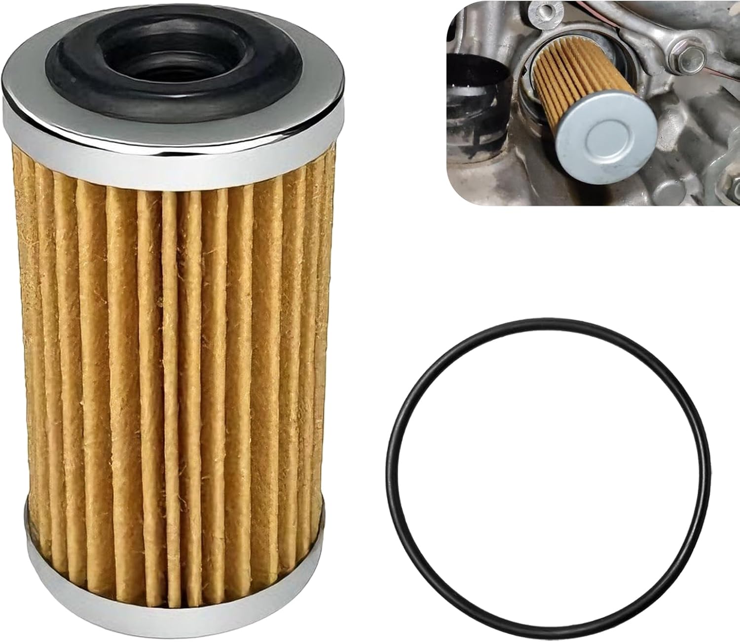 Transmission Oil Filter, Car Gearbox Oil Filtrator with Gasket Car Accessories Compatible with Nissan Infiniti Sentra, Replaces OEM# 0440455 31726-28X0A 31726-3JX0A CVT Transmission Fluid Filter