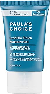 Paula's Choice SKIN BALANCING Invisible Finish Gel Moisturizer with Niacinamide & Hyaluronic Acid, Large Pores & Oily Skin, 2 Ounce. PACKAGING MAY VARY.